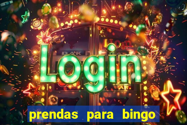 prendas para bingo de natal